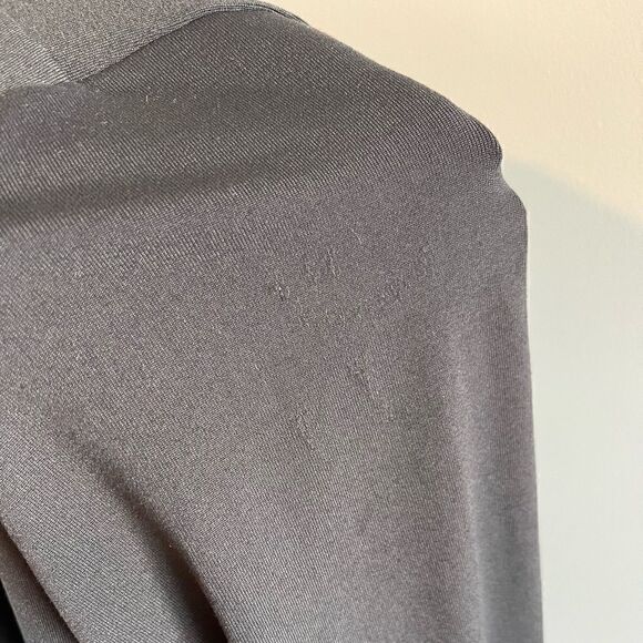Susana Monaco Long Sleeve Mini Dress Cut-Out Back || SZ M || Charcoal Gray - Picture 9 of 9
